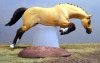 Artist Resin jumping horse